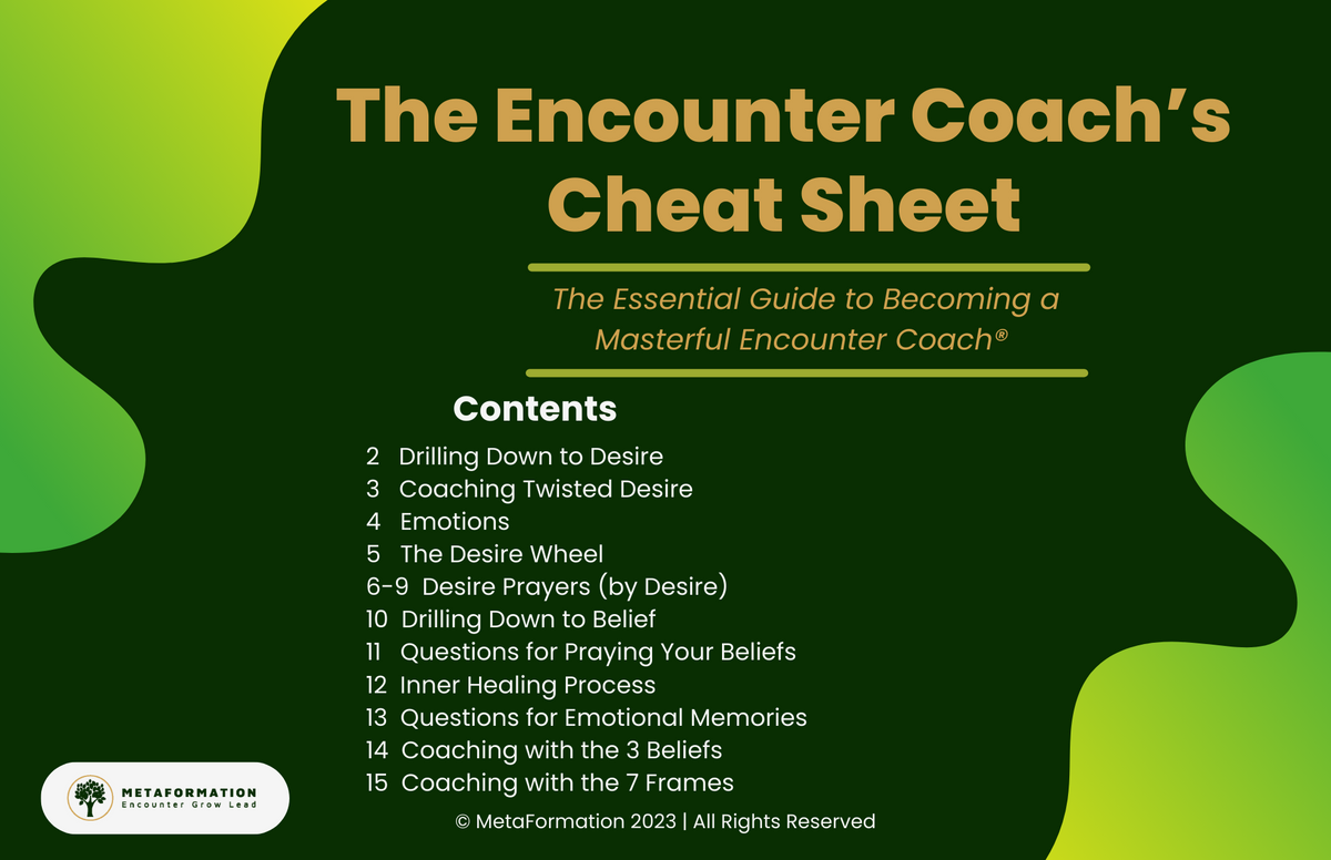 The Encounter Coach&#39;s Cheat Sheet
