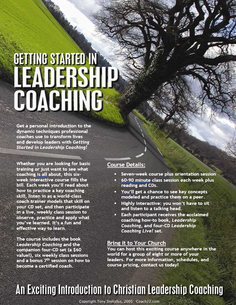 Getting Started in Leadership Coaching Presenter's Package v3.0 -- Download